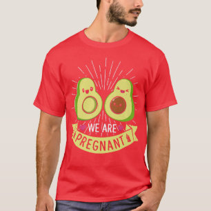 We Are Pregnant Mamacado Avocado Future Parents Pr T-Shirt
