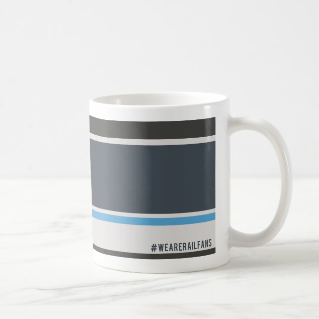 We Are Railfans Scottish grey Coffee Mug (Right)