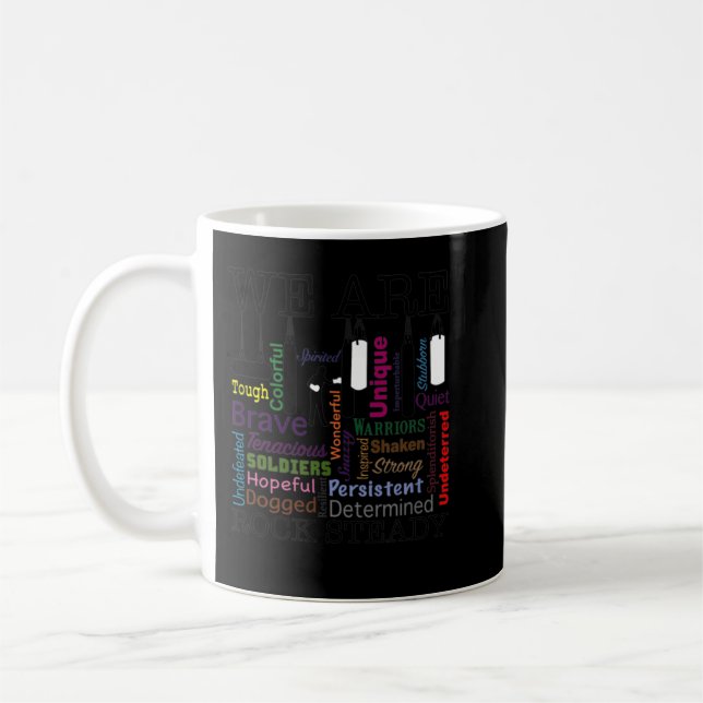 We Are Rock Steady Women Boxing Word Art 770 Coffee Mug (Left)