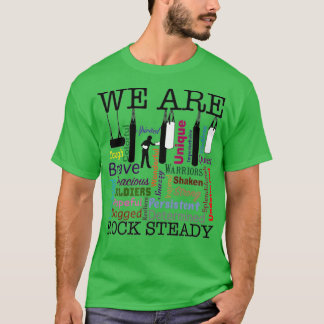 We Are Rock Steady Women Boxing Word Art  T-Shirt