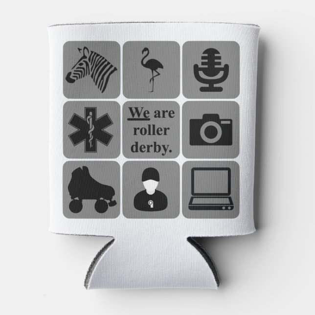 We Are Roller Derby Can Cooler (Front)