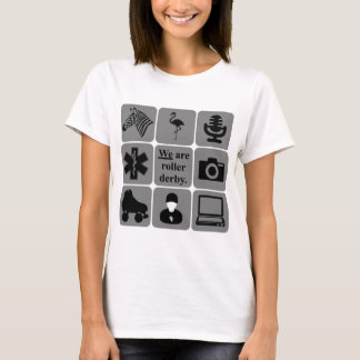 "We Are Roller Derby" Women's Fitted Clothing T-Shirt