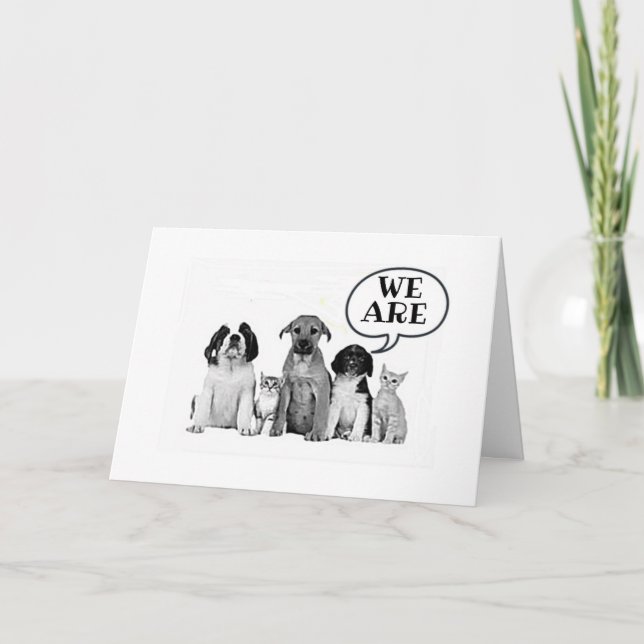 WE ARE "SAD TO SEE YOU GO" CARD (Front)