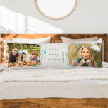 We are so Lucky to Have You Curly Bracket 2 Photo Body Cushion<br><div class="desc">Personalised photo body pillow for someone special. The design features curly brackets to frame your photo's defining who's WE and who's YOU. Lettered in casual handwriting and skinny font typography, the wording reads: WE are so lucky to have YOU. The photo template is set up for you to add your...</div>