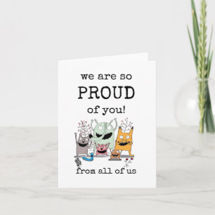 We Are So Proud of You, Congrats, Achievement Card