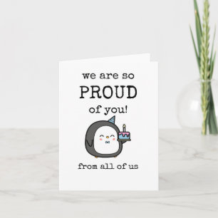 We Are So Proud of You, From All of Us, Congrats Card