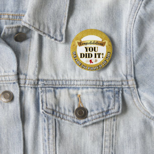 We Are So Proud of You Gold Glitter Round Seal 6 Cm Round Badge