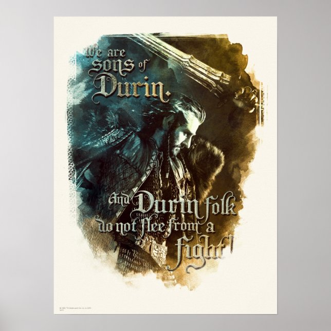 We Are Sons Of Durin Poster (Front)