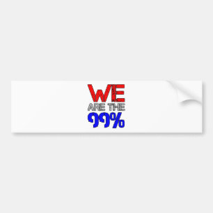 We Are The 99% Bumper Sticker