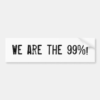 We are the 99%! bumper sticker