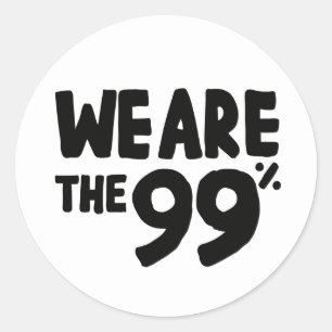 We Are the 99% Classic Round Sticker