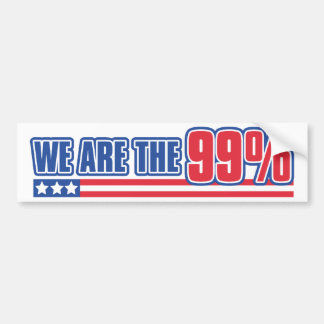 we are the 99% in the United States Bumper Sticker