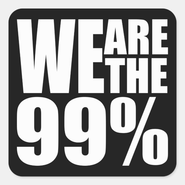 We Are the 99% Sticker (Front)