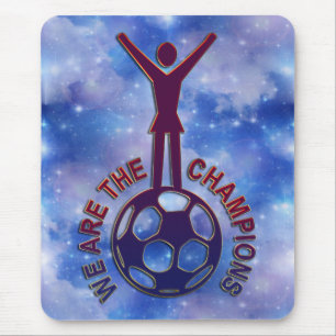 WE ARE THE CHAMPIONS - women soccer Mouse Pad