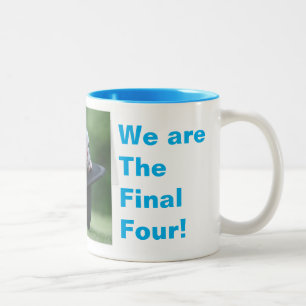 We are the Final Four mini pigs Two-Tone Coffee Mug