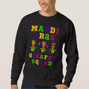We are the Giraffe Squad This is my 2023 Mardi Gra Sweatshirt