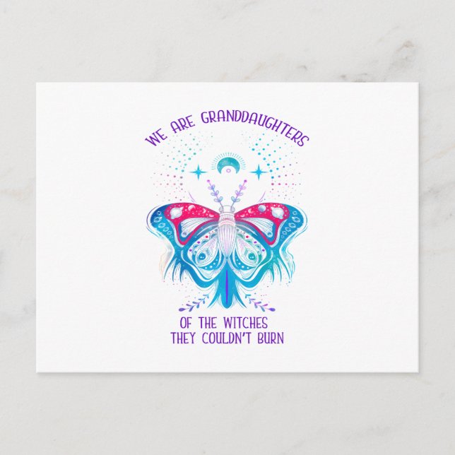 We Are The Granddaughters Of The Witches  Postcard (Front)