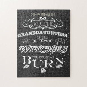we are the granddauters of the witches T-Shirt Jigsaw Puzzle