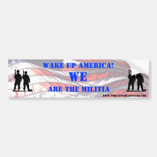 WE ARE THE MILITIA BUMPER STICKER