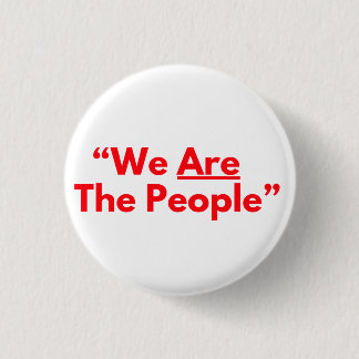 We Are The People Red Text Taxi Driver 3 Cm Round Badge