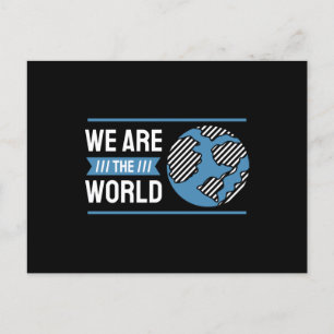 We Are the World Postcard