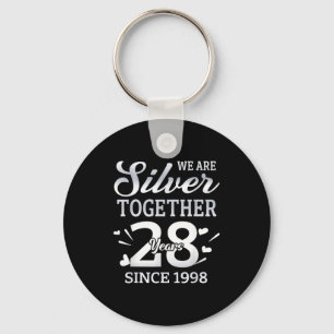 We Are Together 28 Years Couple Anniversary Since Key Ring