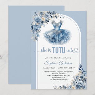We Are Tutu Excited Baby Shower Invitation 