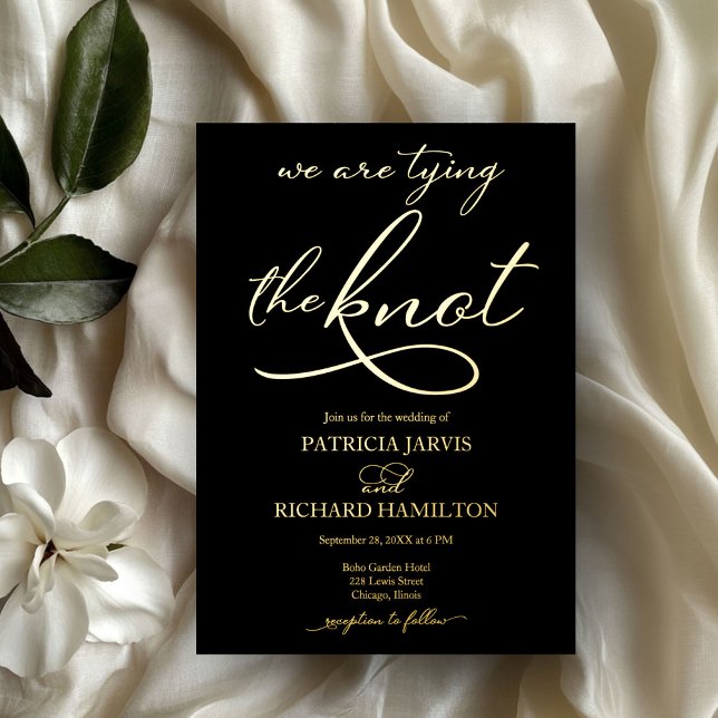 We Are Tying The Knot Elegant Script Wedding (Creator Uploaded)