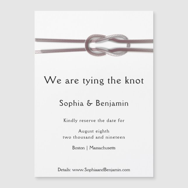 We Are Tying The Knot - Reserve the Date (Front)