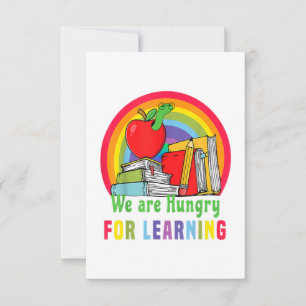 We Are Very Hungry Caterpillar Teacher For Learnin Thank You Card