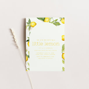 We Are Welcoming A Little Lemon Invitation