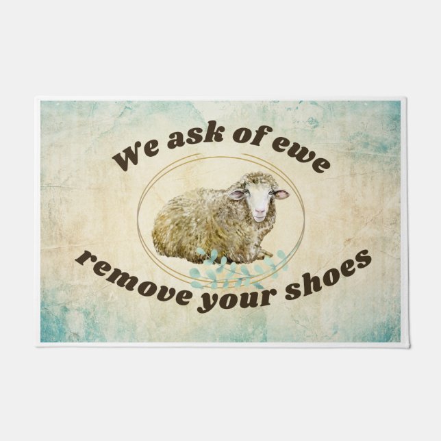 We ask of Ewe Doormat (Front)