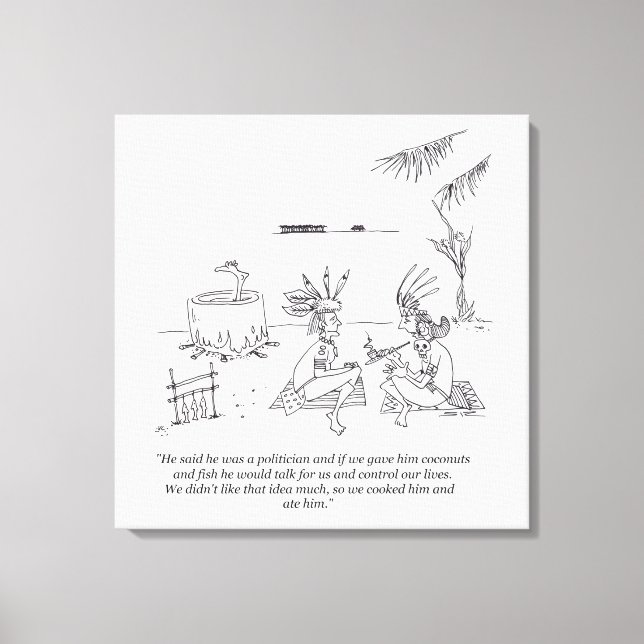 We Ate Him canvas print (Front)