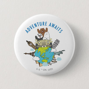 We Bare Bears - Adventure Awaits 6 Cm Round Badge