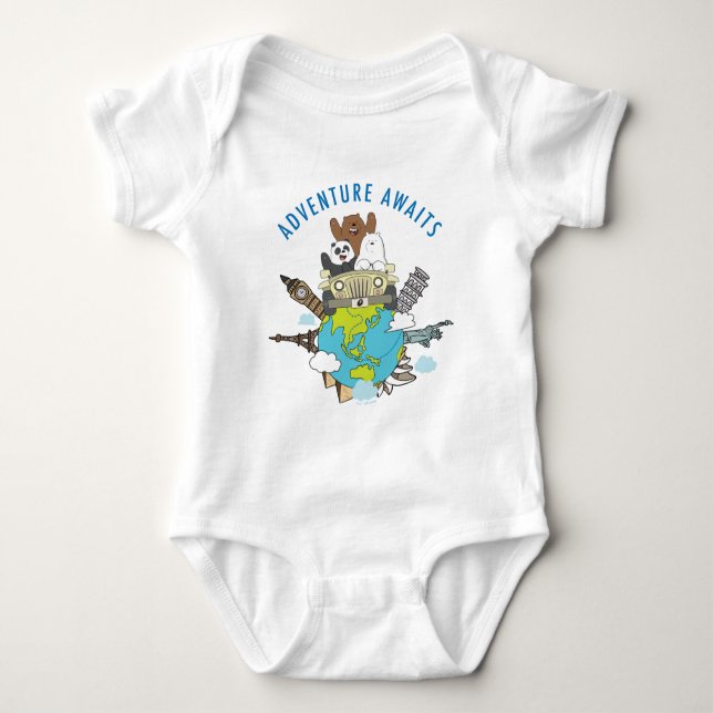 We Bare Bears - Adventure Awaits Baby Bodysuit (Front)