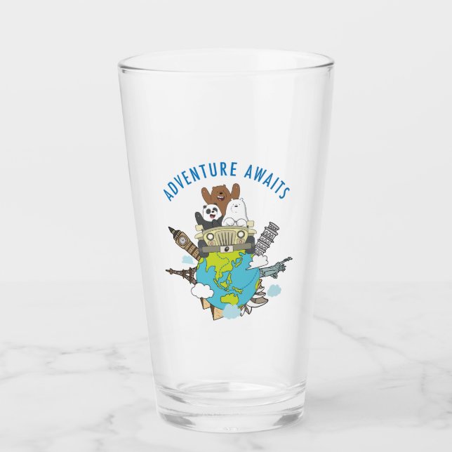 We Bare Bears - Adventure Awaits Glass (Front)