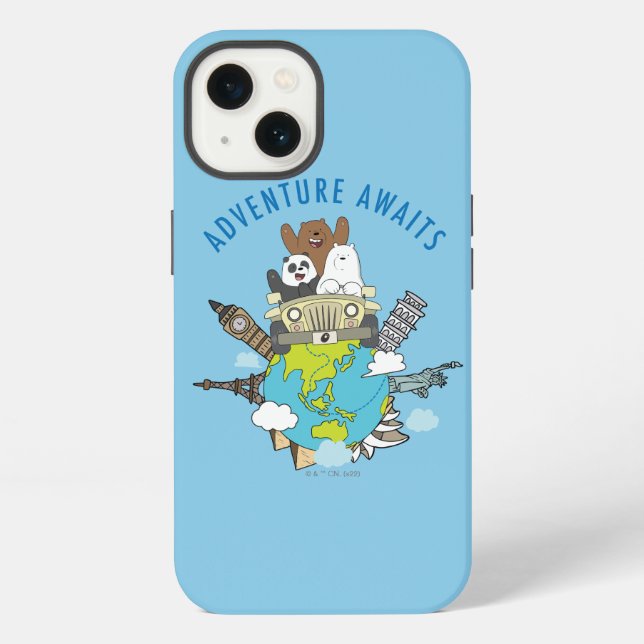 We Bare Bears - Adventure Awaits iPhone Case (Back)