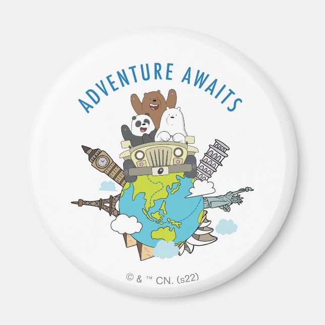 We Bare Bears - Adventure Awaits Magnet (Front)