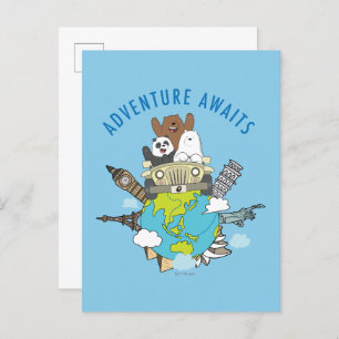 We Bare Bears - Adventure Awaits Postcard