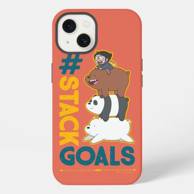We Bare Bears and Chloe - #StackGoals iPhone Case (Back)