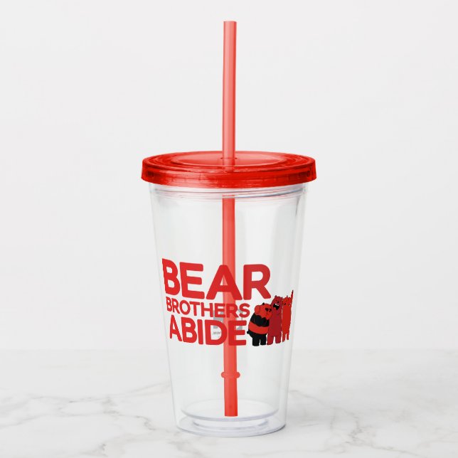 We Bare Bears - Bear Brothers Abide Acrylic Tumbler (Front)