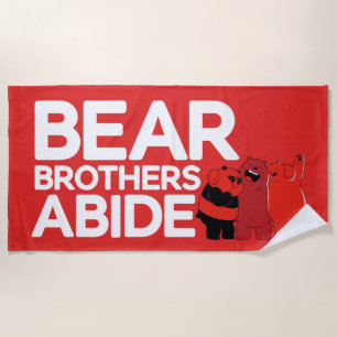 We Bare Bears - Bear Brothers Abide Beach Towel