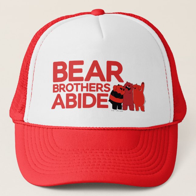 We Bare Bears - Bear Brothers Abide Trucker Hat (Front)