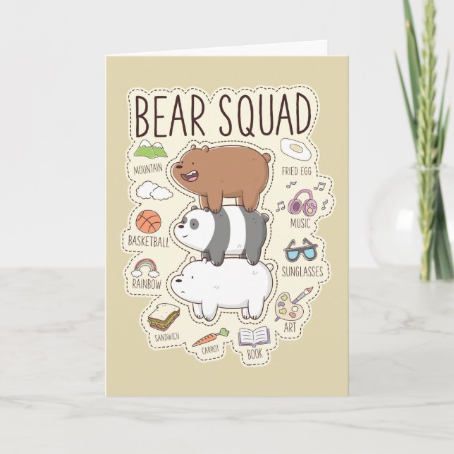 We Bare Bears - Bear Squad Journal Graphic Card (Front)
