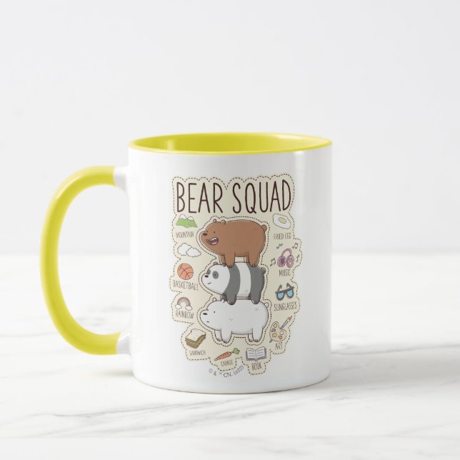We Bare Bears - Bear Squad Journal Graphic Mug (Left)