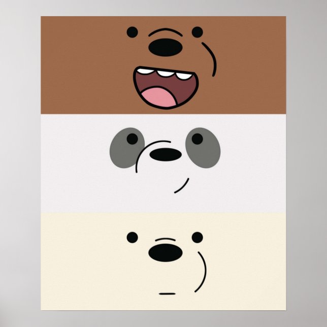 We Bare Bears  Bear Stripes Poster (Front)