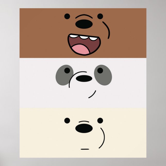 We Bare Bears - Bear Stripes Poster (Front)