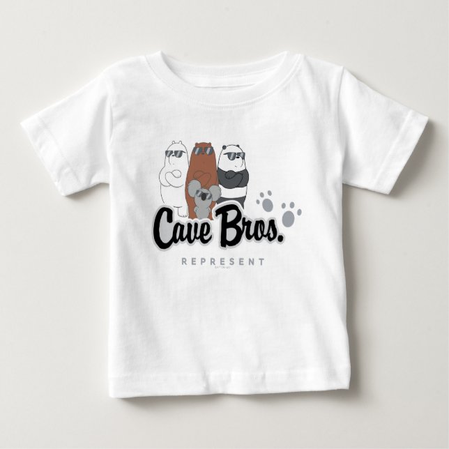 We Bare Bears - Cave Bros. Represent Baby T-Shirt (Front)
