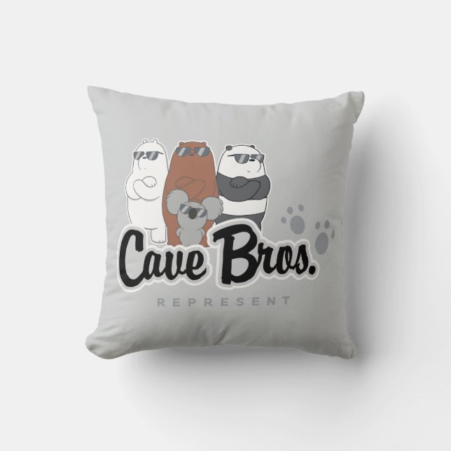 We Bare Bears - Cave Bros. Represent Cushion (Front)