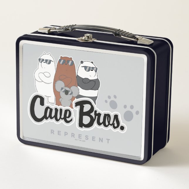 We Bare Bears - Cave Bros. Represent Metal Lunch Box (Front)